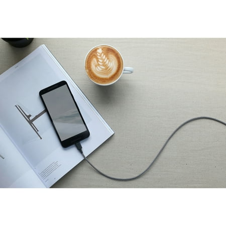 Native Union - Apple MFi Certified 3.9' Lightning USB Charging Cable - Zebra