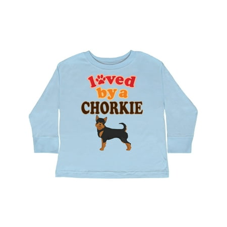 

Inktastic Chorkie Dog Chihuahua Yorkie Gift Toddler Boy or Toddler Girl Long Sleeve T-Shirt