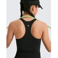 thumbnail image 5 of CRZ YOGA Girls Butterluxe Double Lined Racerback Tank Tops High Neck Dance Yoga Athletic Casual Kids Teen, 5 of 6