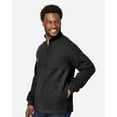 thumbnail image 2 of North End NE713 Men's Aura Sweater Fleece Quarter-Zip Pullover-Black/ Black-S, 2 of 3