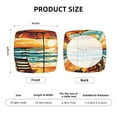 thumbnail image 5 of Logiee Beach Umbrella Sunset Print Square Chair Seat Covers, Stretch Chair Seat Covers,Seat Chair Slipcover, Non-Slip Chair Slipcover,Furniture Protector for Indoor and Outdoor-Four Pieces, 5 of 7