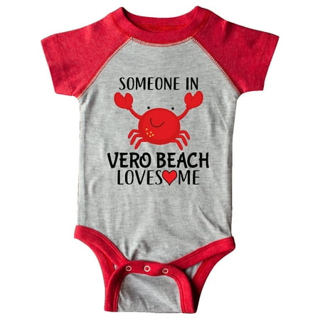 

Inktastic Someone in Vero Beach Loves Me Gift Baby Boy or Baby Girl Bodysuit