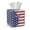 American Flag Splatter, variant on COEQINE PU Leather Square Tissue Box Cover, Snap Closure for Easy Refill & Storage, Universal Decorative Tissue Holder for Home Bedroom Car Office Desk, Mushroom Butterfly Galaxy