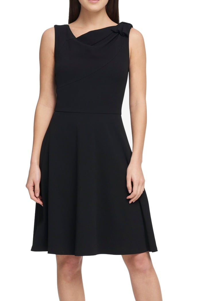DKNY - Womens Dress A-Line Fit & Flare Stretch Bow Detail 6 - Walmart ...