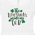 thumbnail image 4 of Inktastic St. Patrick's Day The Leprechauns Made me Do It Girls Baby Dress, 4 of 5