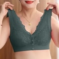 thumbnail image 2 of ZRBYWB Women's Bra Ladies Front Side Buckle Lace Edge Without Steel Ring Movement Seamless Gathering Adjustment Yoga Sleep Large Underwear Breathable, 2 of 6
