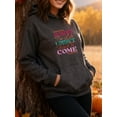 thumbnail image 4 of Simple Humor Sarcastic Quotes Hoodie for Men Women, Funny Pullover Hooded Sweatshirt, Cozy Cotton Poly Blend, Casual Everyday Humor Outfit, 4 of 5