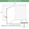 thumbnail image 3 of JILhome 59" x 39" Foldable White Board, 5' x 3' Magnetic Dry Erase Board, Large Marker Board with Marker Tray for Office, Home, School, Kitchen, Silver Aluminum Frame, 3 of 8