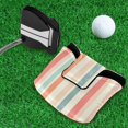 thumbnail image 5 of Haosy Soft Color Striped Golf Mallet Putter Cover Strong Magnetic Leather Golf Club Headcover Closure, 5 of 7
