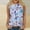Blue, variant on QUNYINEY Casual Womens Tank Top Crewneck Sleeveless Muscle Floral Shirts Summer Loose Tank Tops
