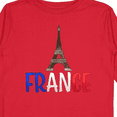 thumbnail image 4 of Inktastic France Eiffel Tower Flag in Text Boys or Girls Long Sleeve Toddler T-Shirt, 4 of 5