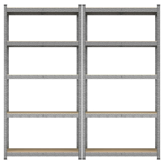 TrumanPick 5-Tier Garage Shelving, Adjustable Storage Shelves, Heavy-Duty Metal Shelf, 36" W x 16" D x 71" H, Black