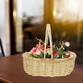 thumbnail image 5 of Eease Handmade Wicker Flower Basket with Handle for Home Decor and Parties, 5 of 6
