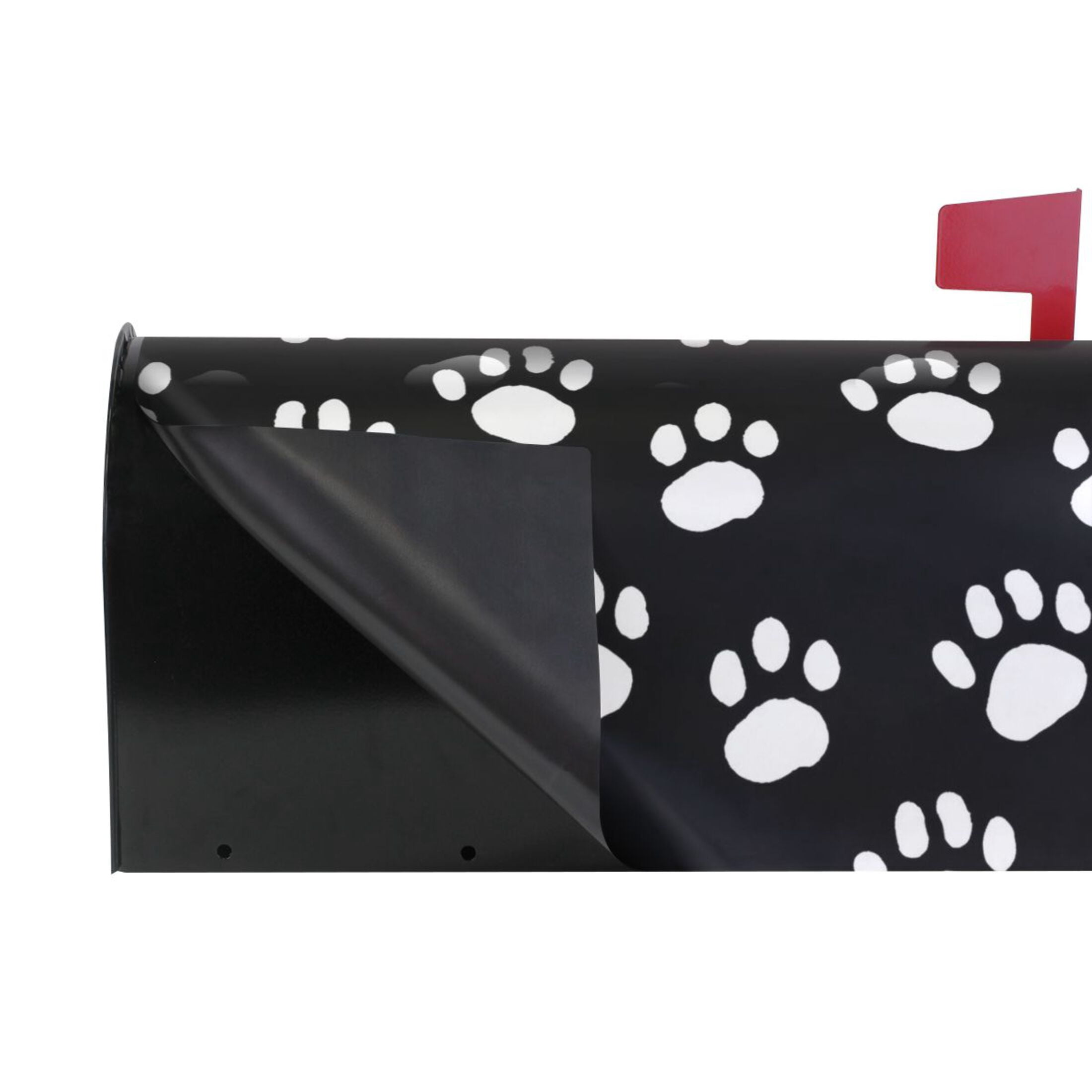 Dog Paws Magnetic Mailbox Covers 25.5" X 21" Post Letter Box Wraps Waterproof Garden Yard Outdoor Decoration