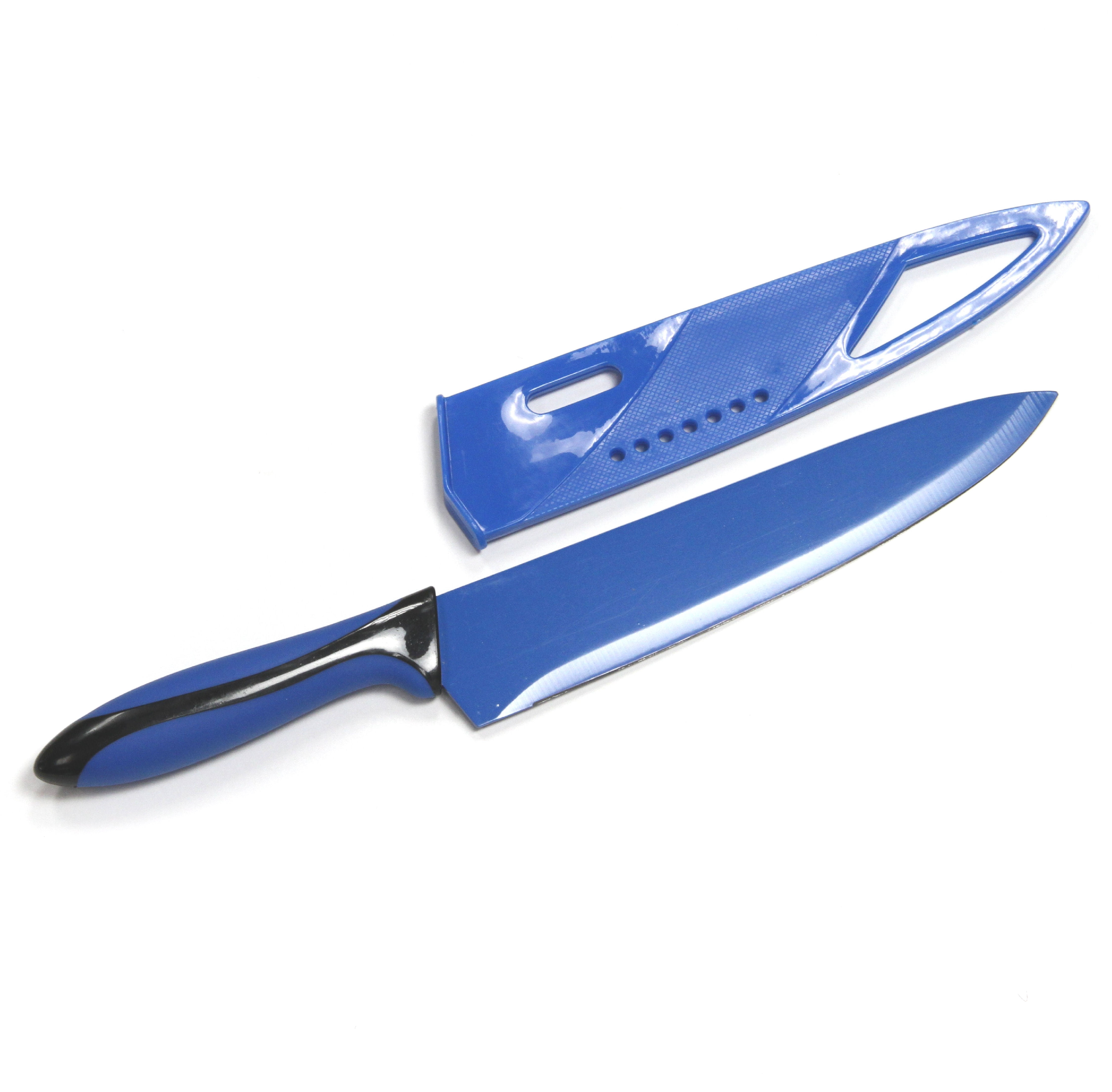 Chef Craft 8" Blue Chef Knife with Sheath