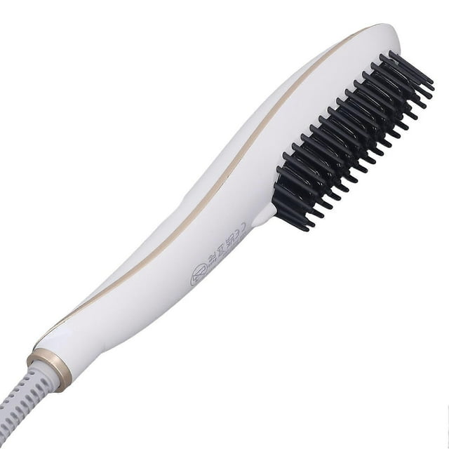 Hair Straightener Brush Electric Fast Heating Negative Ion Straightening Comb 220‑240V EU Plug