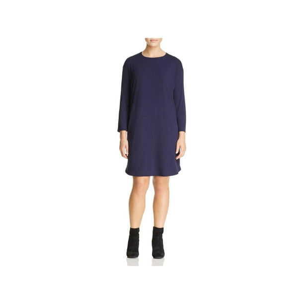 Eileen fisher sales navy dress