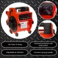thumbnail image 4 of Blower Fan - 3-Speed Heavy-Duty Floor and Carpet Dryer - 1600 watts - Portable Air Mover with 4 Different Angles for Basements, Cars or Garages, 4 of 7