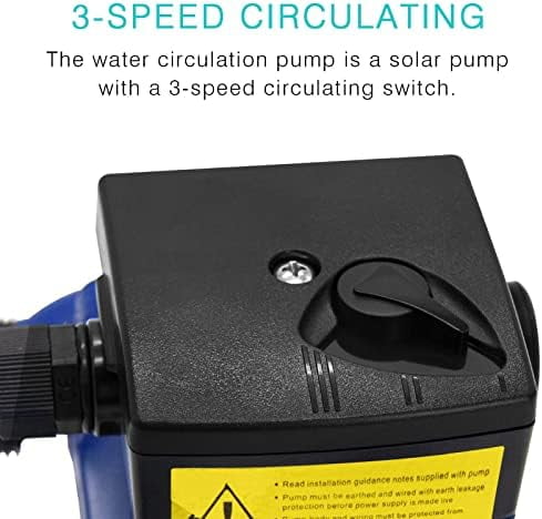 Hot Water Recirculation Pump 115V 3/4 inch NPT Recirculating System Circulation Replacement Pumps for Solar Water Heater Circulating Boiler Circulator