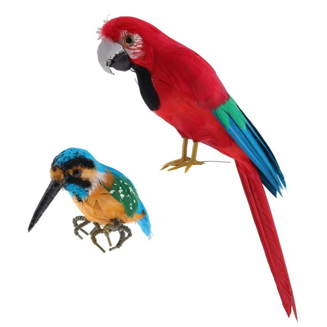 2 Piezas Adorno de Jardín Kingfisher y Birds CUTICAT Escultura Creativa Decoración Regalos para Navidad Cumpleaños