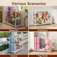 thumbnail image 3 of Ball Storage Bin Rolling Sports Ball Cart, Metal Garage Organizer Sport Rack, Ball Basket Storage, Ball Cage for Garage or Gym, Indoor & Outdoor Sports Equipment Organizer, 3 of 18