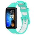 thumbnail image 4 of Buckle Smart Watch Replacement Watchband Bracelet Silicone Watch Strap Two-Color BLACK&BLUE, 4 of 8