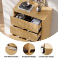 thumbnail image 4 of TOKSOM 45.2" Tall 5-Drawer Dresser, Natural Wood Chest of Drawers for Bedroom, Living Room & Kitchen | Slim Storage Cabinet with Smooth Gliding Drawers, Space-Saving Organizer (25 lbs/Drawer), 4 of 5
