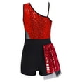 thumbnail image 3 of TiaoBug Kids Girls Sparkly Sequins Dance Leotards Ice Roller Skating Performance Dancewear, 3 of 5
