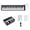 White, variant on ANXPTIME Portable 49 Key Roll up Piano Electronic Keyboard Foldable Electronic Piano Flexible Silicone Keyboard Easy to Carry