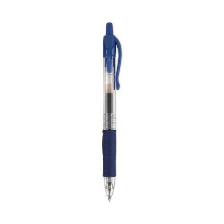 Pilot® G-2® Retractable Gel Pens, Fine Point, 0.7 mm, Clear Barrels, Black  Ink, Pack Of 12 Pens - Zerbee