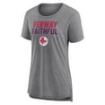 thumbnail image 2 of Women's  Gray Boston Red Sox IYKYK Tri-Blend T-Shirt, 2 of 3