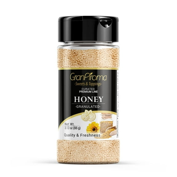 GranAroma Honey Granules, Sweet & Natural Flavor, Use in Baking, Tea, Smoothies 3.12 Ounce