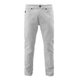 thumbnail image 4 of Men's Slim Fit Casual Skinny Jeans Straight Leg Stretch Cotton Denim Pants (White, 38 x 30), 4 of 4