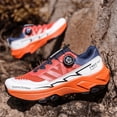 thumbnail image 4 of Men's White Black Rotating Buckle Hiking Shoes, Breathable Mesh Anti Slip Rugged Sole Outdoor Trekking Sneakers, 4 of 5