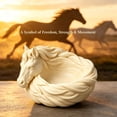 thumbnail image 4 of Horse Catchall Bowl, 7 Inch Horse Trinket Dish for Keys Jewelry, Multi Purpose Desktop Catch All Holder, Horse Lover Gift for Entryway Table or Dresser (Black), 4 of 8