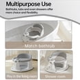 thumbnail image 5 of Asiento de baño para bebés EASYFORALL para bebés de 6 meses o más, color gris, 5 of 5