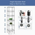 thumbnail image 5 of 6 Tier Wire Shelving Unit, Height Adjustable Wire Shelves with 270 LBS Capacity, Metal Storage Rack Organizer for Laundry, Kitchen, Bathroom, Pantry, Closet (13.5"D x 13.5"W x 63"H, Chrome), 5 of 8