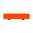 thumbnail image 1 of Opal Orange Rectangle Glass Cabinet Pull - Aluminum Post, 1 of 1