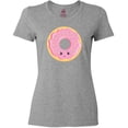 thumbnail image 3 of Inktastic Light Pink Donut Women's T-Shirt, 3 of 5