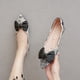 thumbnail image 5 of Zapatos planos con nudo de lazo para mujer, cómodos, antideslizantes, para boda, fiesta, baile, 5 of 9