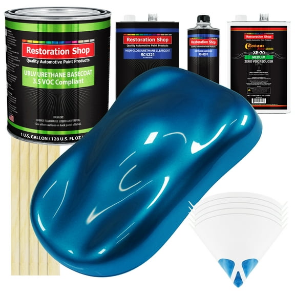 Cruise Night Blue Metallic Gallon Low VOC URETHANE BASECOAT CLEARCOAT Car Paint
