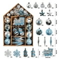 thumbnail image 3 of 70PCS Christmas Ball Ornaments Set – Shatterproof Xmas Tree Hanging Decorations, Assorted Painted & Electroplated Christmas Balls, Holiday Tree Ornaments for Indoor Outdoor Christmas Party Home Décor, 3 of 8