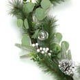 thumbnail image 5 of Holiday Time PL 8ft Plastic  White Berry Leaf Garland Home Decor, 5 of 5