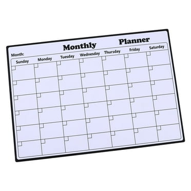 Zmeidao Magnetic Dry Erase Calendar Whiteboard, Monthly & Weekly Planner White Board for Fridge, Wall, and Refrigerator Organization, 11.69" x16.54"