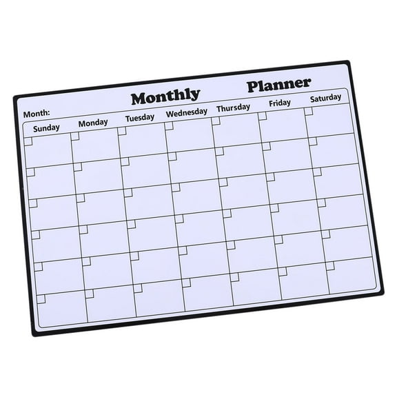 Yonrjhukm Magnetic Dry Erase Calendar for Refrigerator Starting from Monday, 17x12in Monthly Calendar Whiteboard for Fridge - No Stains, White Board Planner