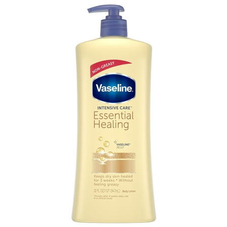 Vaseline Intensive Care Essential Healing Body Lotion, 32 (Best Natural Body Lotion For Dry Skin)