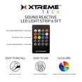 thumbnail image 4 of Xtreme Lit 6.5ft Sound Reactive Indoor LED Light Strip, 8 Color Modes, Back Adhesive, USB Powered, 4 of 12