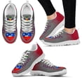 thumbnail image 1 of Zapatillas deportivas para mujer con la bandera de Haití, informales, con cordones, planas, grises, de verano, cómodas y transpirables, con estampado de amor para caminar., 1 of 6