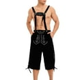 thumbnail image 4 of Mens Bavarian Leather Lederhosen Shorts, Brown, Traditional Design, Oktoberfest & Cultural Events, 4 of 5