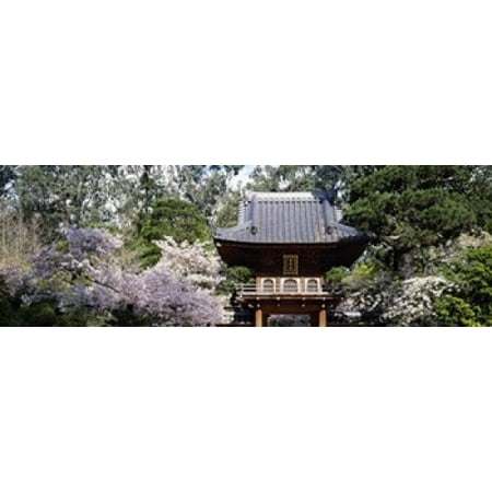 Tea Garden Golden Gate Park - Low angle view of entrance of a park Japanese Tea Garden Golden Gate Park San Francisco California USA Poster Print